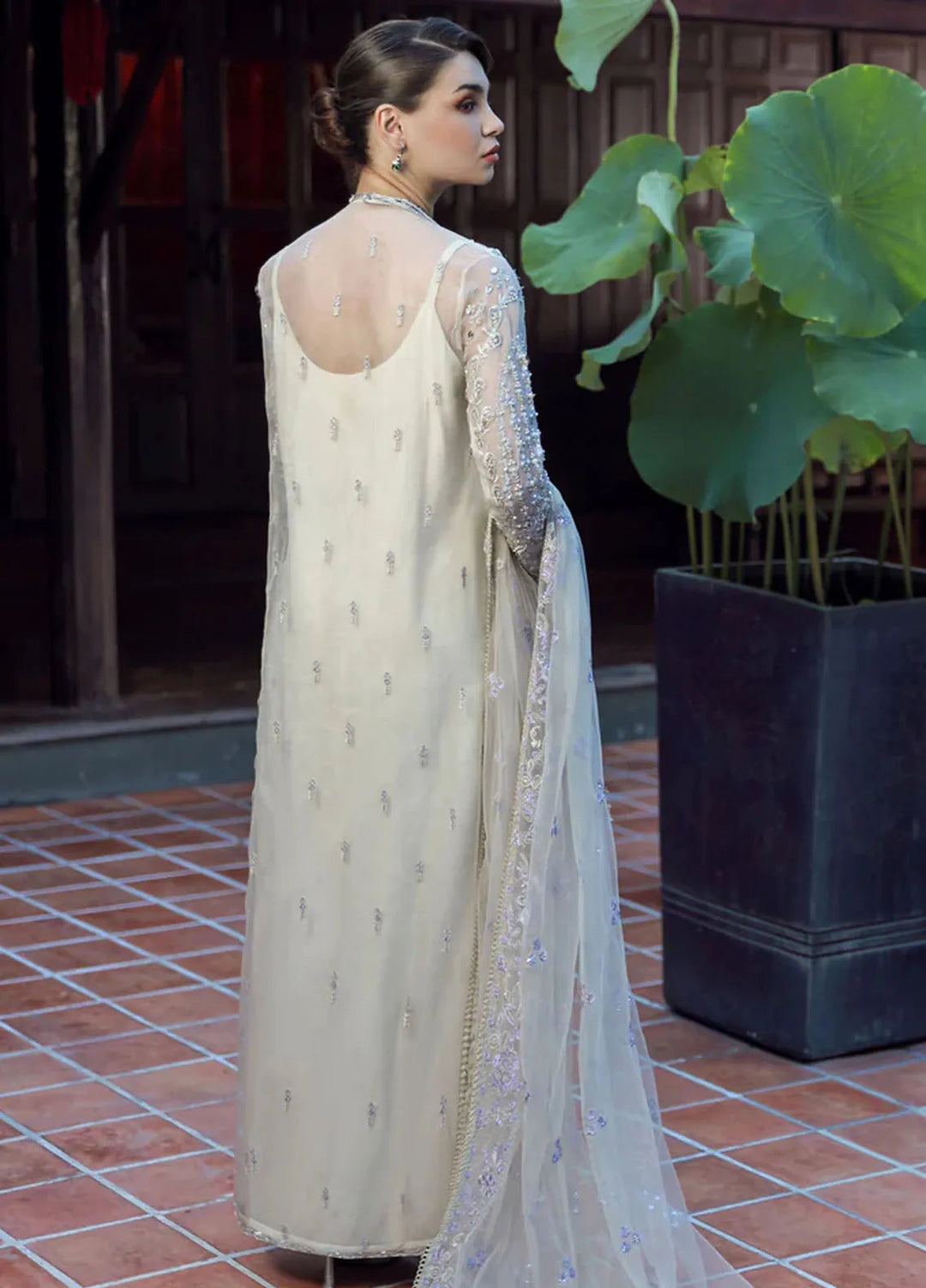 Ermina By Ezra Embroidered Net Suit Unstitched 4 Piece EZ24E D-07 Zaira - Formal Collection