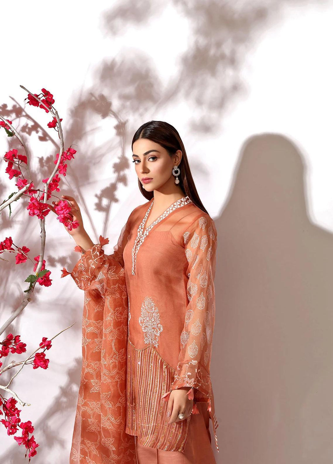 Shurooq Luxury Pret Embroidered Organza 3 Piece Suit AINAR