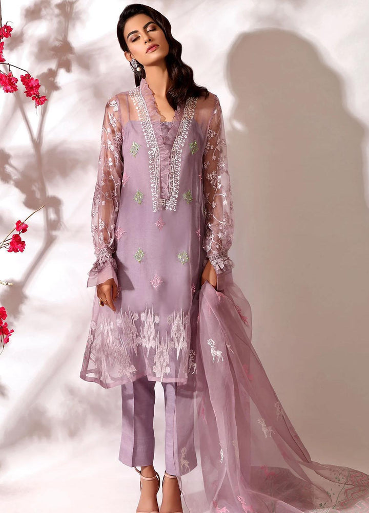Shurooq Luxury Pret Embroidered Organza 3 Piece Suit ODEL