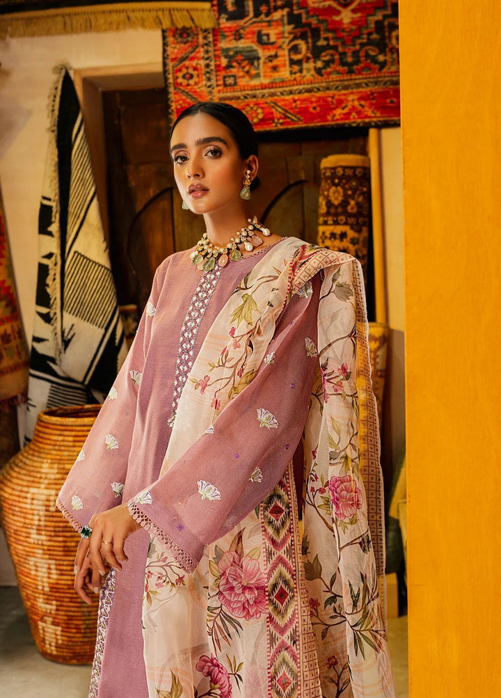 Shurooq Casual Pret Embroidered Cotton Net 3 Piece Suit SHQ21E PRINTEMPS