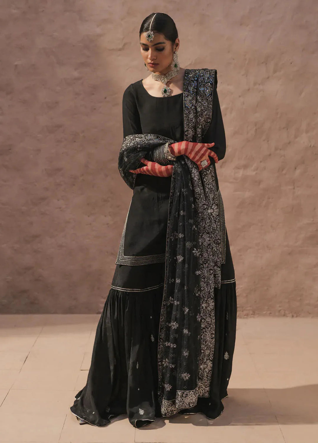 Erum Khan Pret Embroidered 3 Piece Suit Aaina