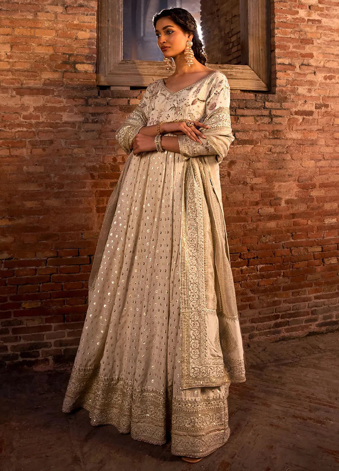 Erum Khan Pret Embroidered 3 Piece Suit Badshah Begum