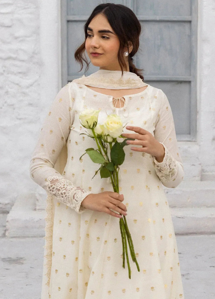 Erum Khan Pret Embroidered Cotton Karandi 3 Piece Suit Hoor
