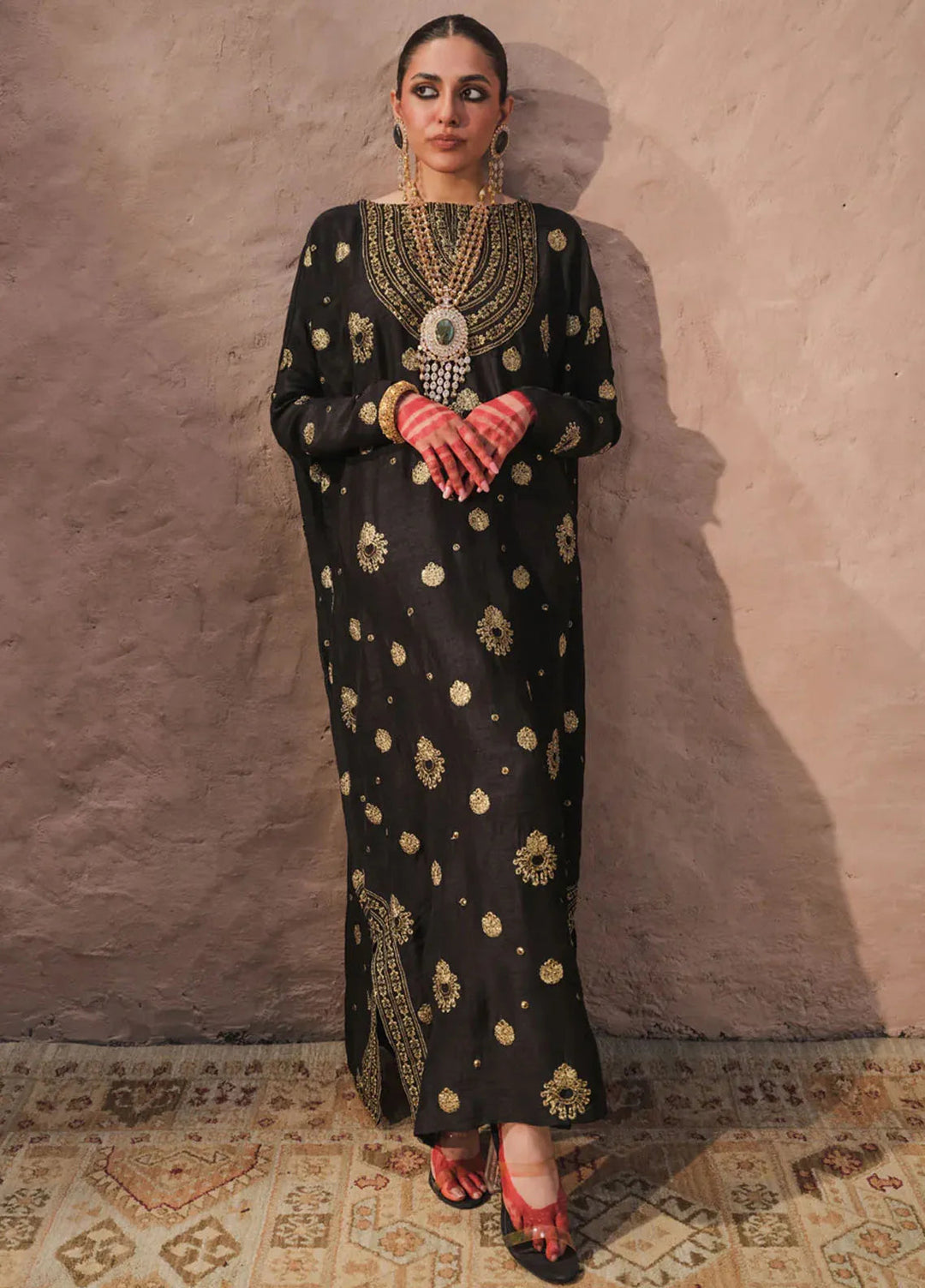 Erum Khan Pret Embroidered Kaftan Chandni