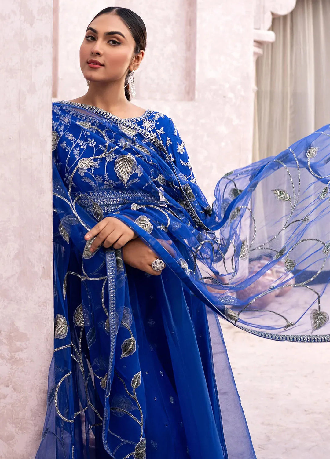 Erum Khan Pret Embroidered Organza 3 Piece Suit Nargis