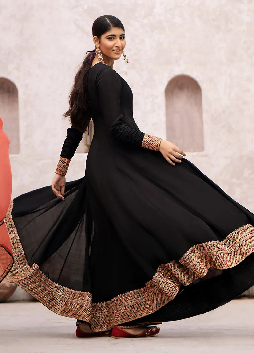 Erum Khan Pret Embroidered Raw Silk 3 Piece Suit Chameli