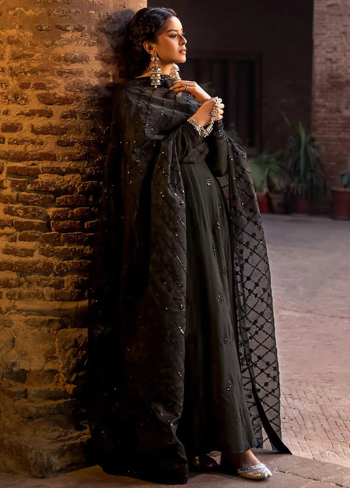 Erum Khan Pret Embroidered Raw Silk 3 Piece Suit Mumtaz