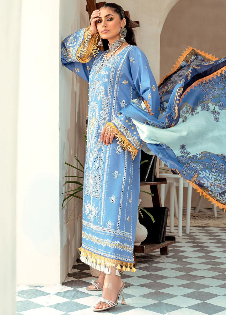 Esha Eshaal By Bin Ilyas Embroidered Lawn Suits Unstitched 3 Piece BI23EE 912-A - Summer Collection