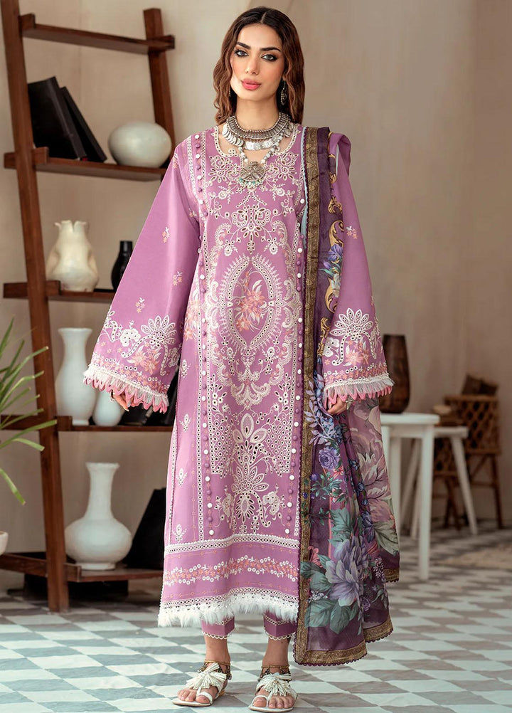 Esha Eshaal By Bin Ilyas Embroidered Lawn Suits Unstitched 3 Piece BI23EE 912-B - Summer Collection