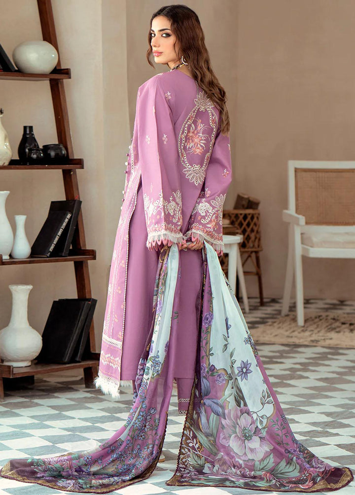 Esha Eshaal By Bin Ilyas Embroidered Lawn Suits Unstitched 3 Piece BI23EE 912-B - Summer Collection