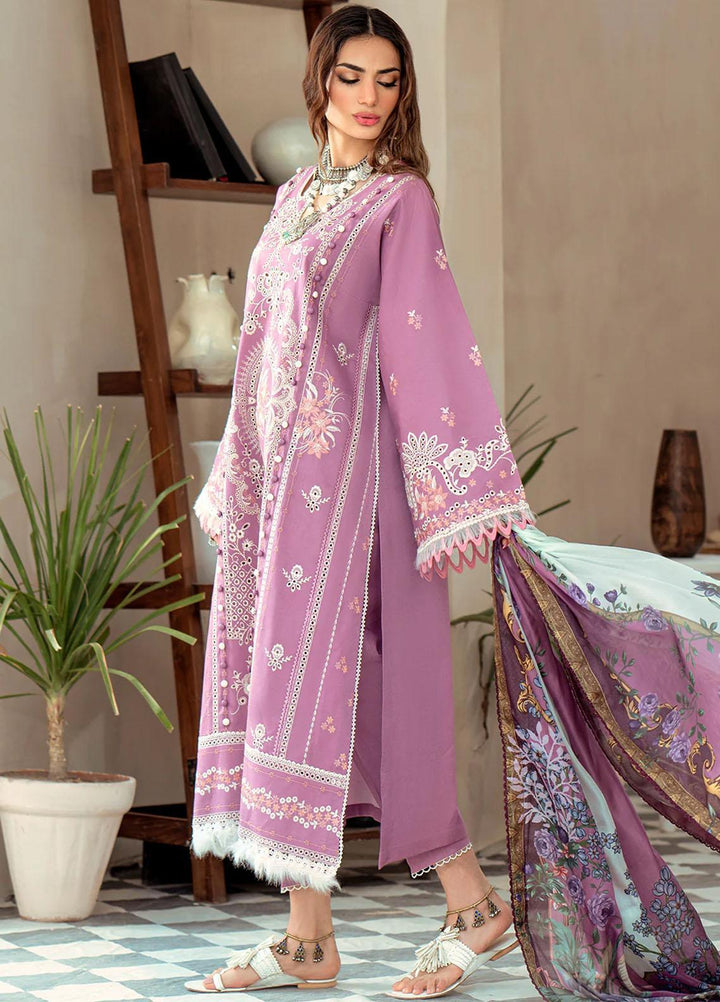 Esha Eshaal By Bin Ilyas Embroidered Lawn Suits Unstitched 3 Piece BI23EE 912-B - Summer Collection