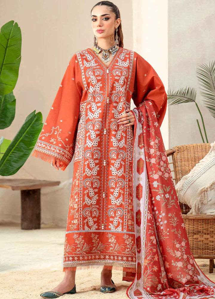Esha Eshaal By Bin Ilyas Embroidered Lawn Suits Unstitched 3 Piece BI23EE 913-B - Summer Collection