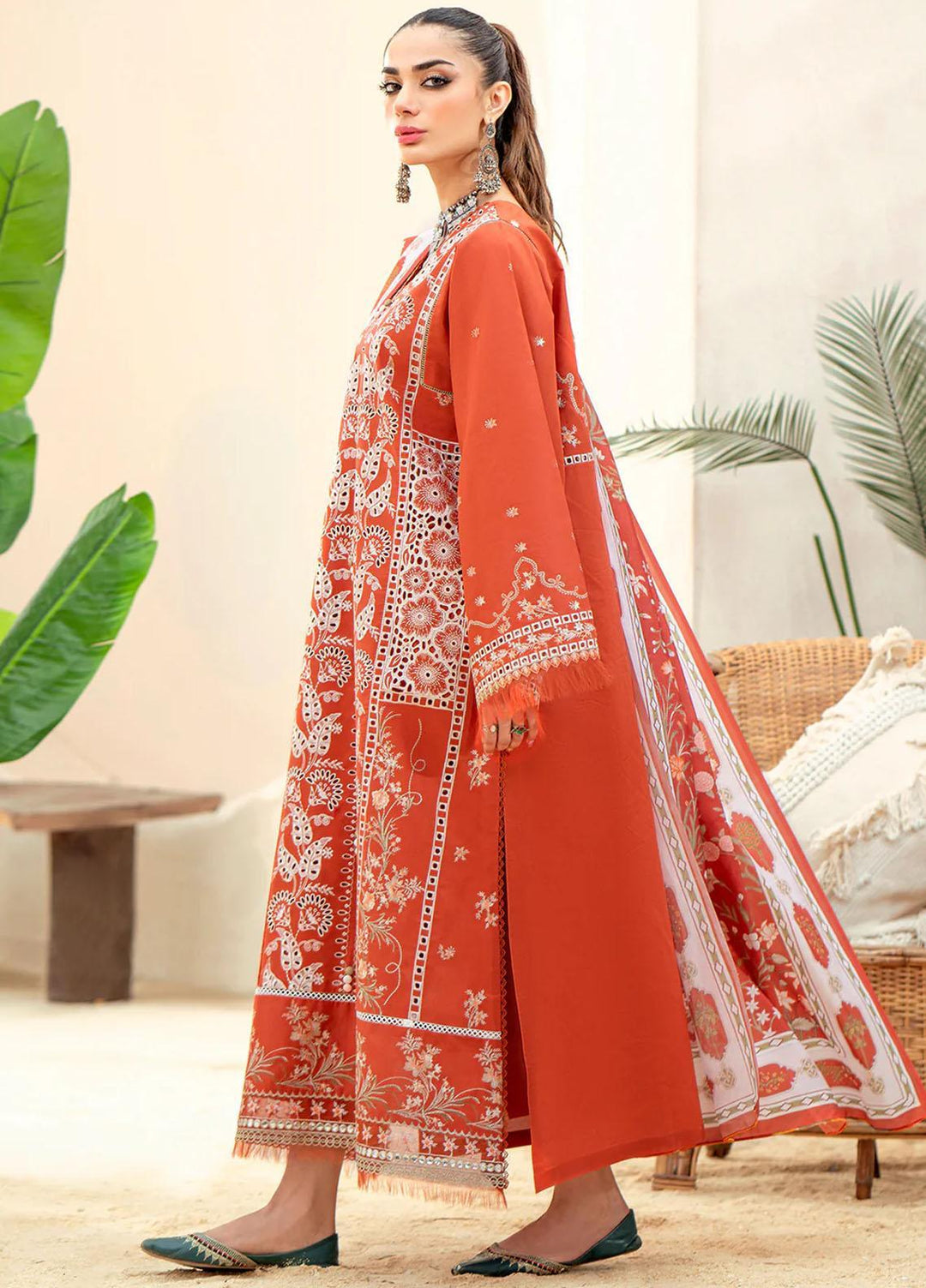 Esha Eshaal By Bin Ilyas Embroidered Lawn Suits Unstitched 3 Piece BI23EE 913-B - Summer Collection