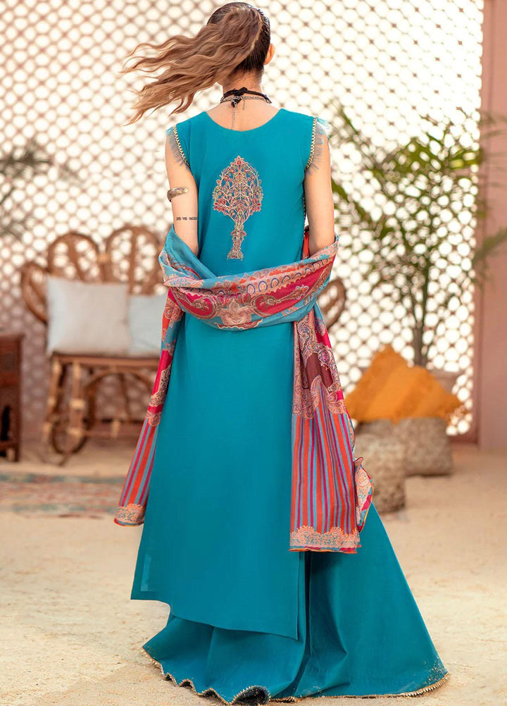 Esha Eshaal By Bin Ilyas Embroidered Lawn Suits Unstitched 3 Piece BI23EE 915-B - Summer Collection