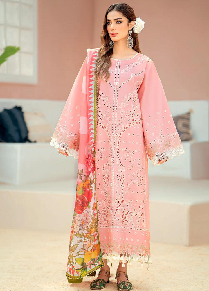 Esha Eshaal By Bin Ilyas Embroidered Lawn Suits Unstitched 3 Piece BI23EE 916-A - Summer Collection