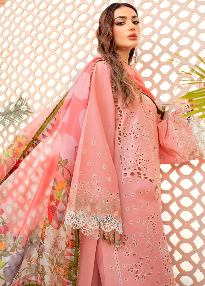 Esha Eshaal By Bin Ilyas Embroidered Lawn Suits Unstitched 3 Piece BI23EE 916-A - Summer Collection