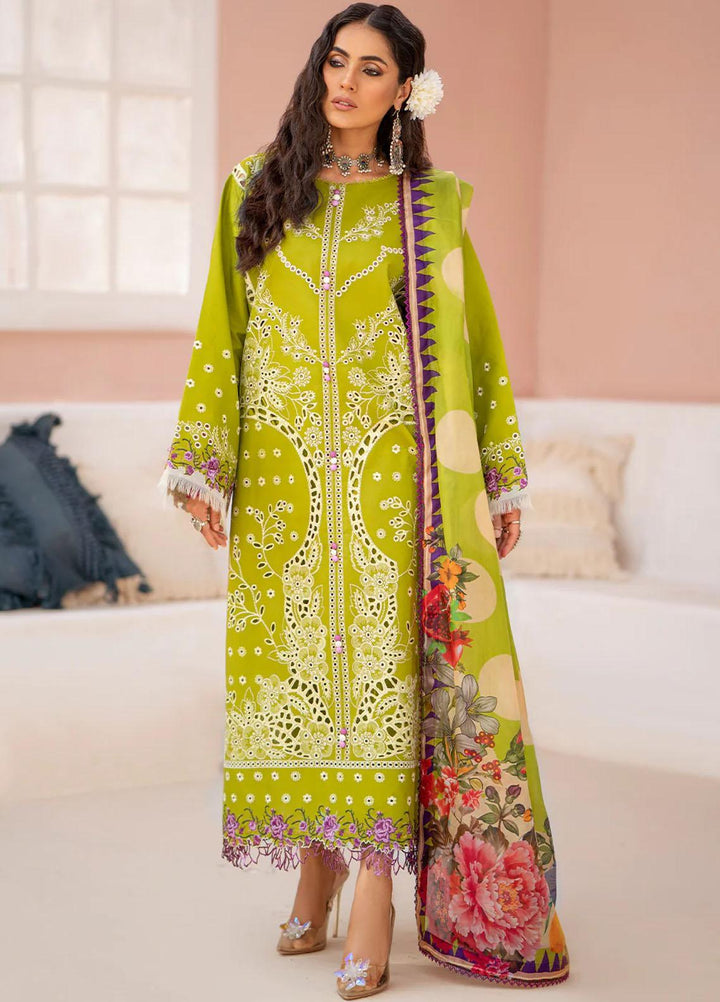 Esha Eshaal By Bin Ilyas Embroidered Lawn Suits Unstitched 3 Piece BI23EE 916-B - Summer Collection