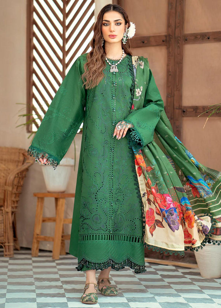 Esha Eshaal By Bin Ilyas Embroidered Lawn Suits Unstitched 3 Piece BI23EE 917-B - Summer Collection