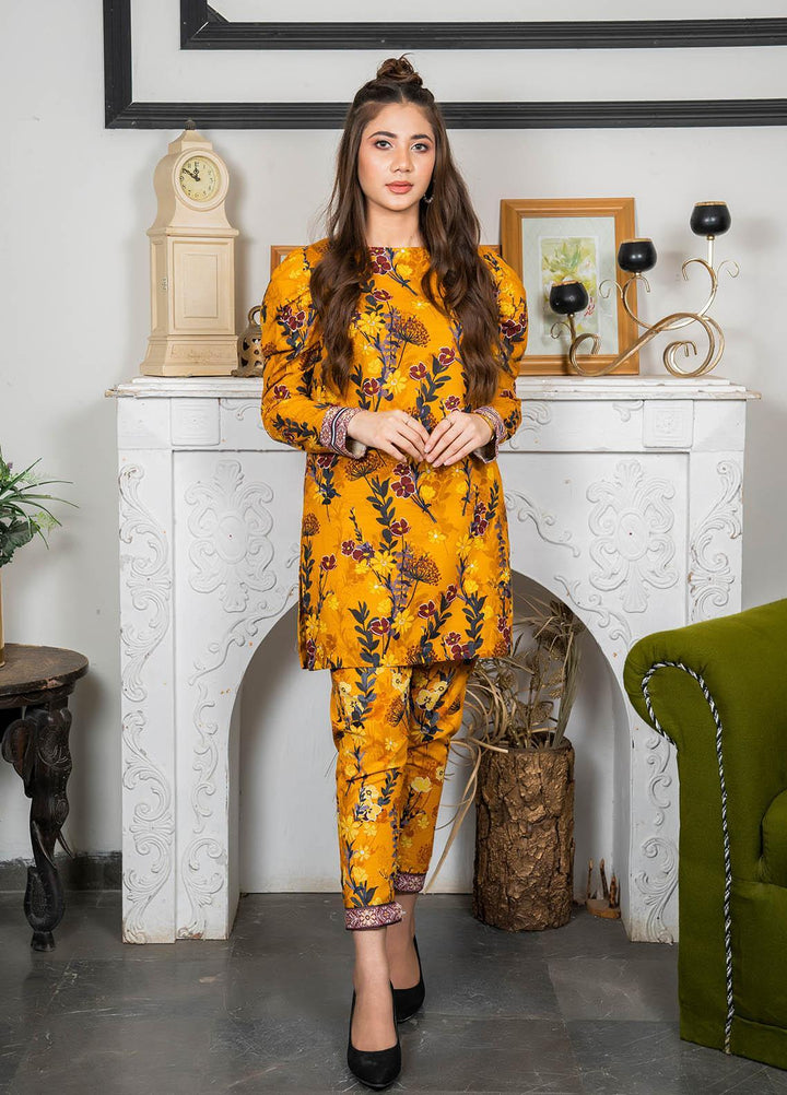 Eshaal Adina By AY Textile Printed Khaddar Suits Unstitched 2 Piece AYT22ES 10A - Winter Collection