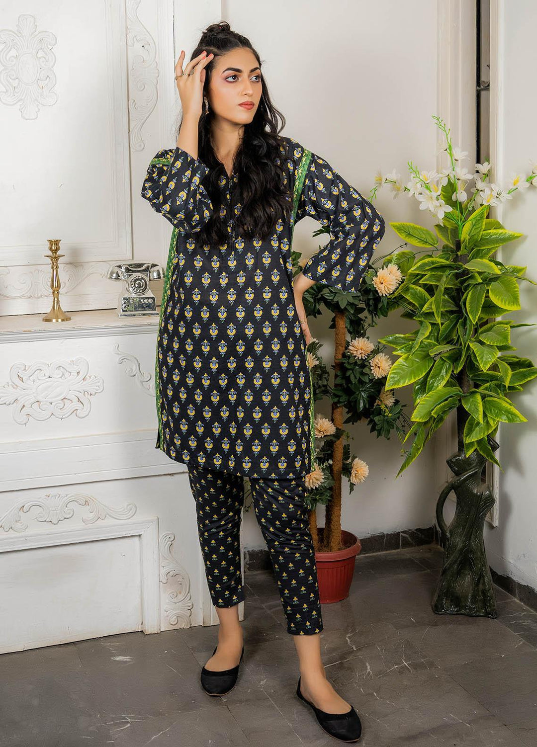 Eshaal Adina By AY Textile Printed Khaddar Suits Unstitched 2 Piece AYT22ES 11B - Winter Collection