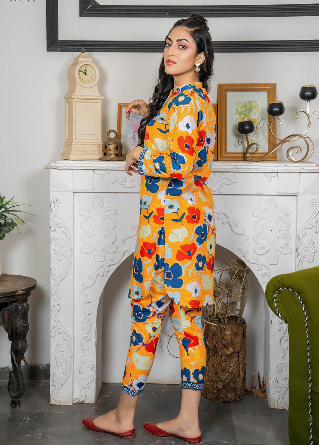 Eshaal Adina By AY Textile Printed Khaddar Suits Unstitched 2 Piece AYT22ES 1B - Winter Collection