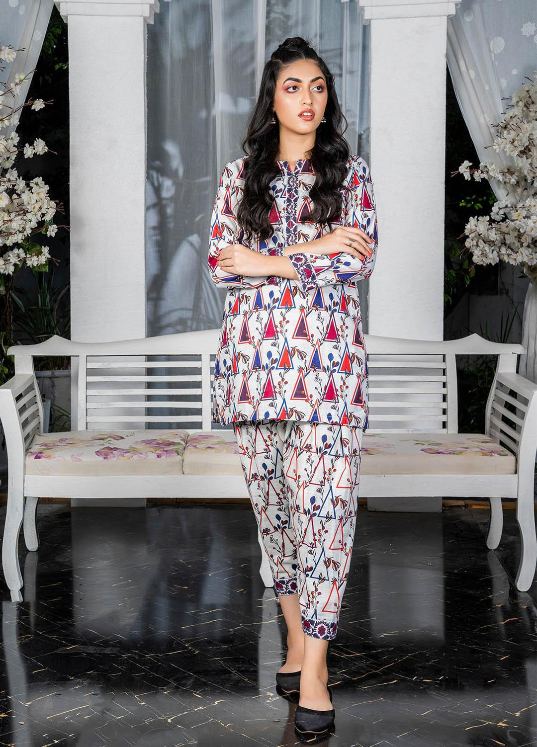Eshaal Adina By AY Textile Printed Khaddar Suits Unstitched 2 Piece AYT22ES 2A - Winter Collection