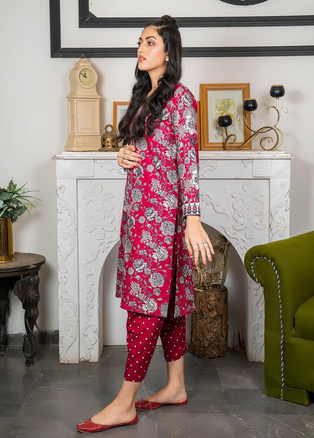 Eshaal Adina By AY Textile Printed Khaddar Suits Unstitched 2 Piece AYT22ES 6B - Winter Collection