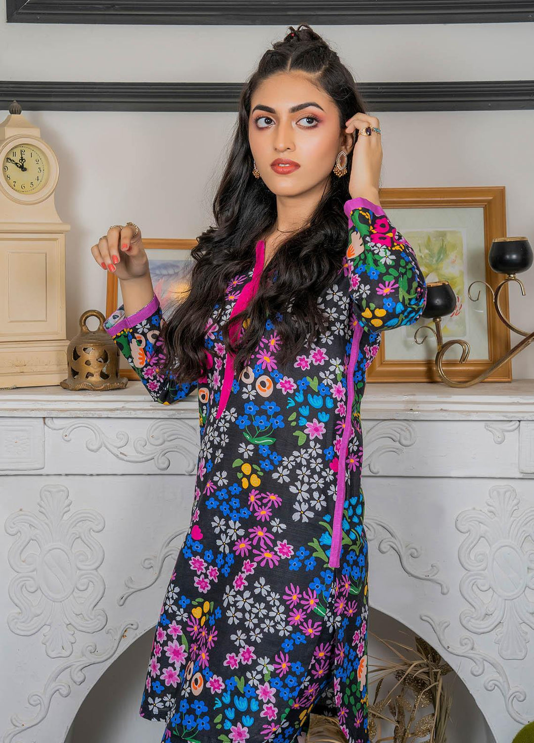 Eshaal Adina By AY Textile Printed Khaddar Suits Unstitched 2 Piece AYT22ES 7A - Winter Collection
