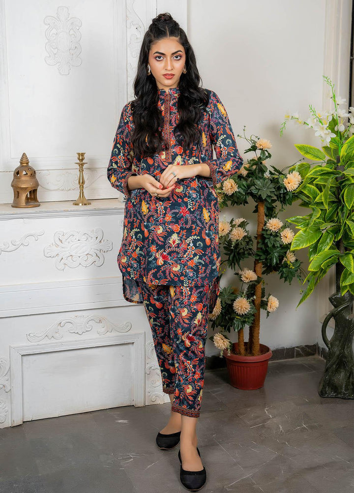Eshaal Adina By AY Textile Printed Khaddar Suits Unstitched 2 Piece AYT22ES 8B - Winter Collection