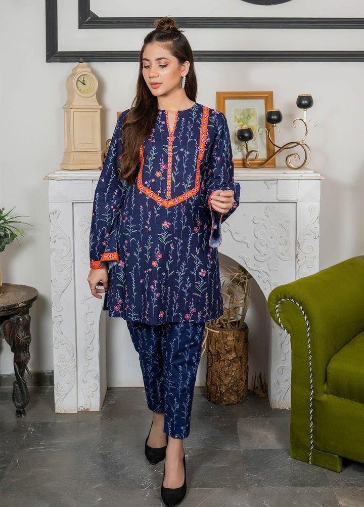 Eshaal Adina By AY Textile Printed Khaddar Suits Unstitched 2 Piece AYT22ES 9A - Winter Collection