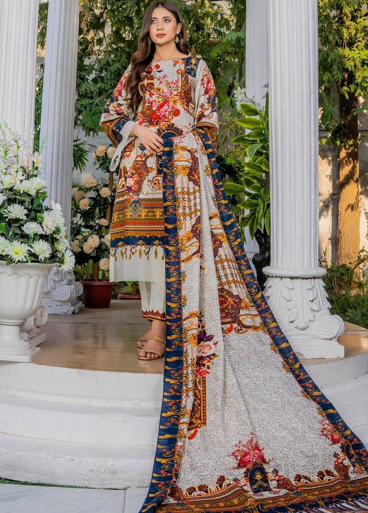 Eshaal Adina By AY Textile Printed Khaddar Suits Unstitched 3 Piece AYT22K 08 - Winter Collection