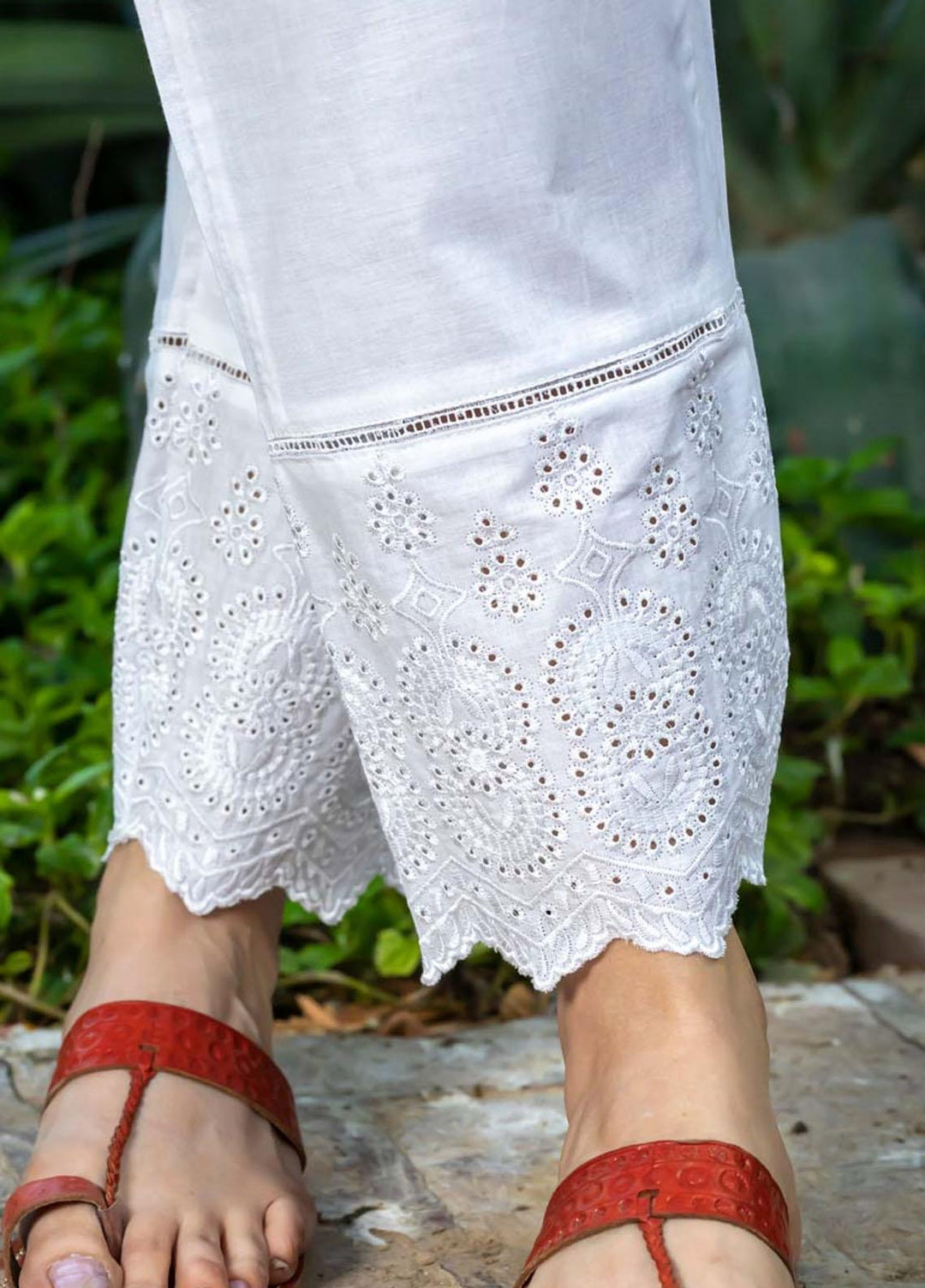 AY Textile Pret  Cambric Trouser D-01 WHITE