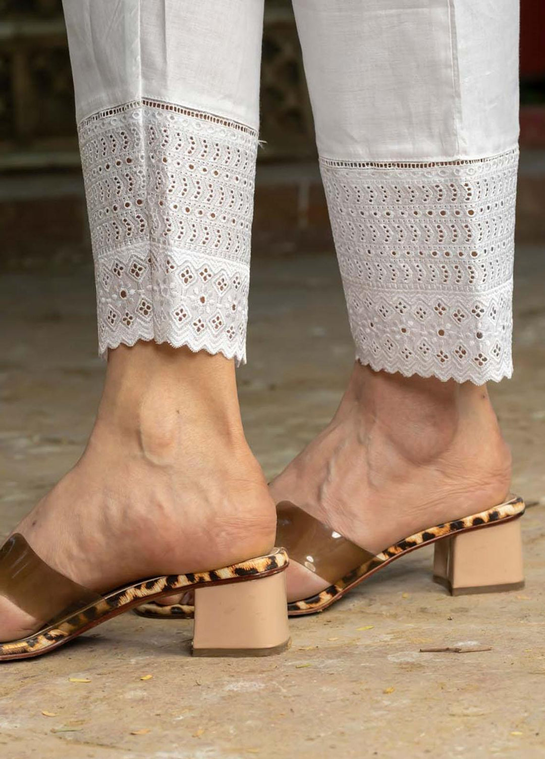 AY Textile Pret  Cambric Trouser D-03 WHITE