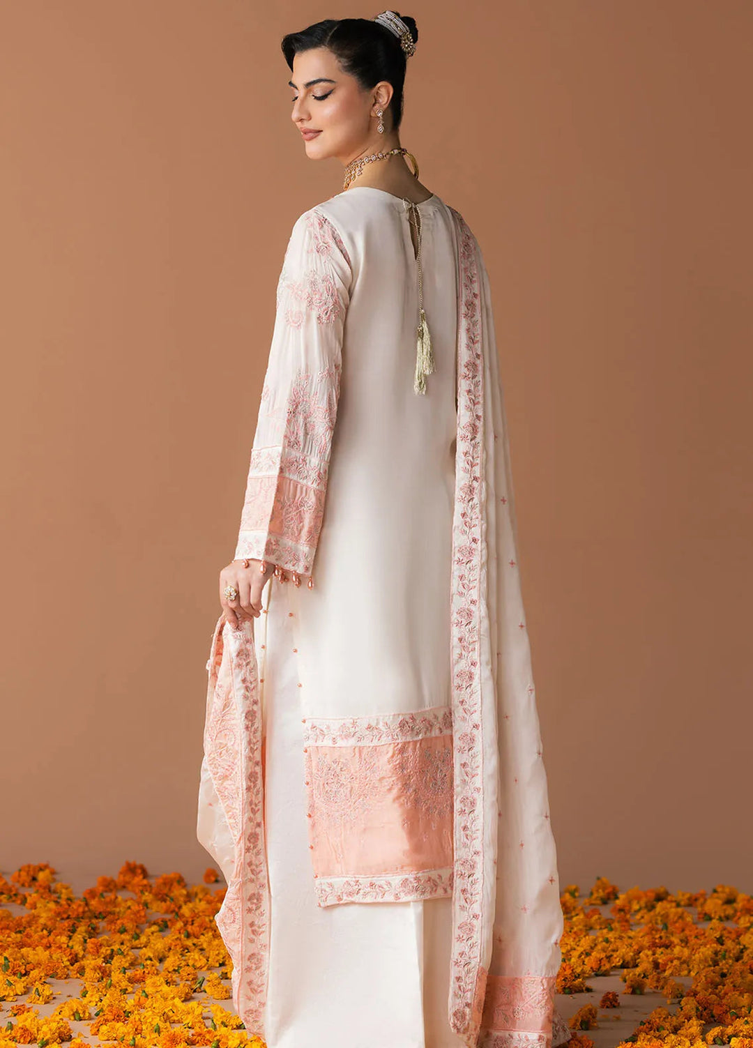 Esra by Fiona Pret Embroidered Chiffon 4 Piece Suit Jasmine