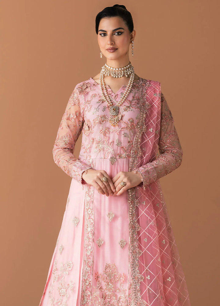 Esra by Fiona Pret Embroidered Net 4 Piece Suit Seren