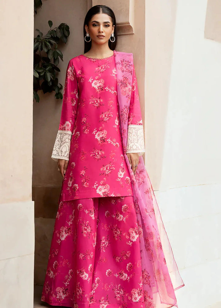 Esra Fashion Pret Embroidered Lawn 3 Piece Suit OE-24-07