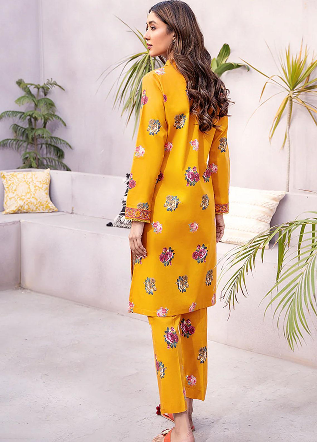 Esra Fashion Casual Pret Printed Lawn 2 Piece Dress HD-23-02