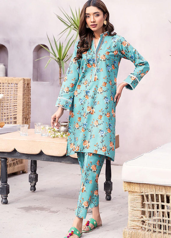 Esra Fashion Casual Pret Printed Lawn 2 Piece Dress HD-23-06