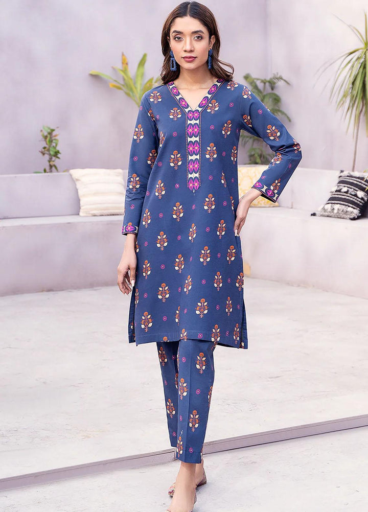 Esra Fashion Casual Pret Printed Lawn 2 Piece Dress HD-23-09