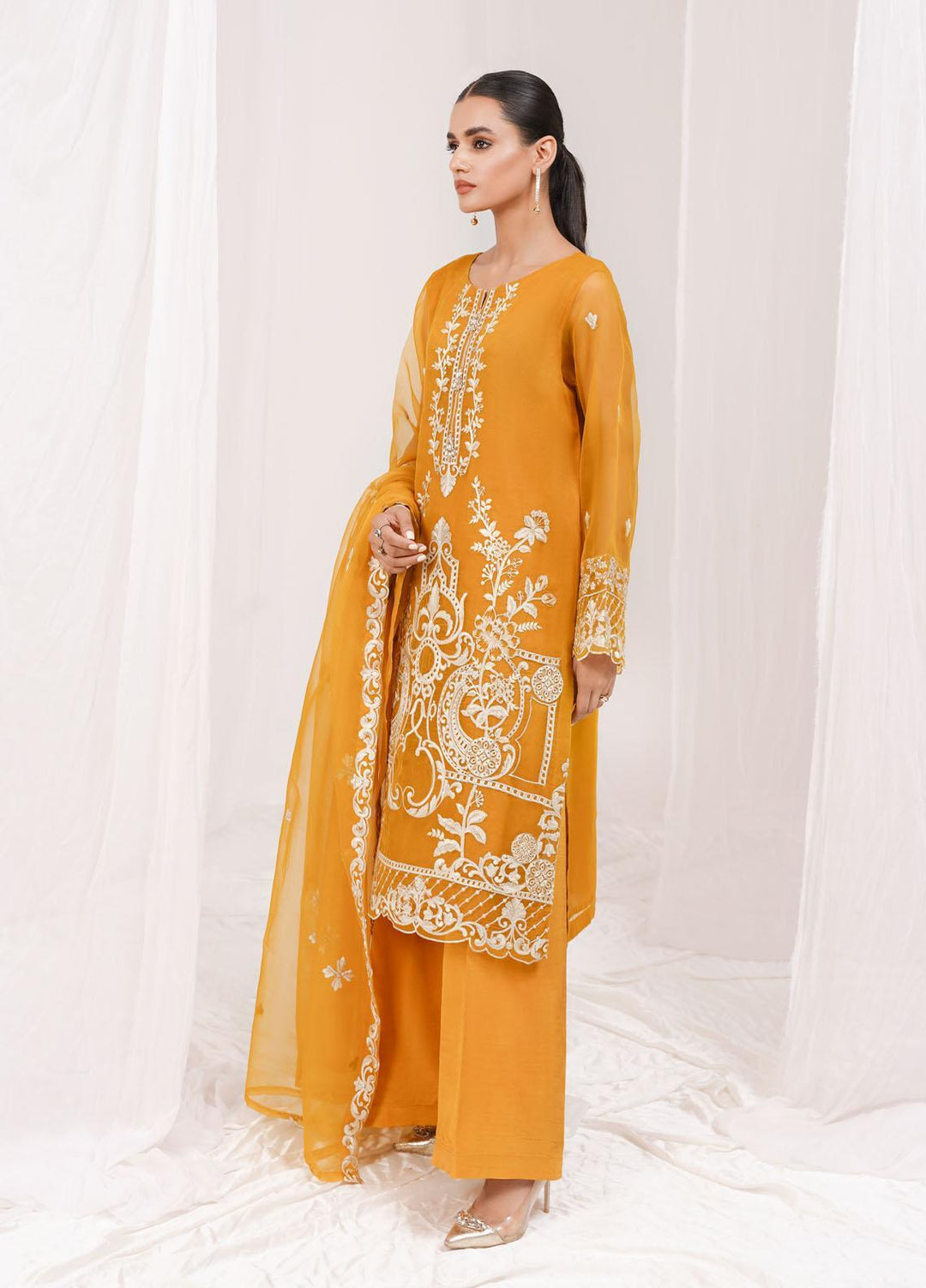 Esra Fashion Festive Pret  Organza 2 Piece Suit ETO-01