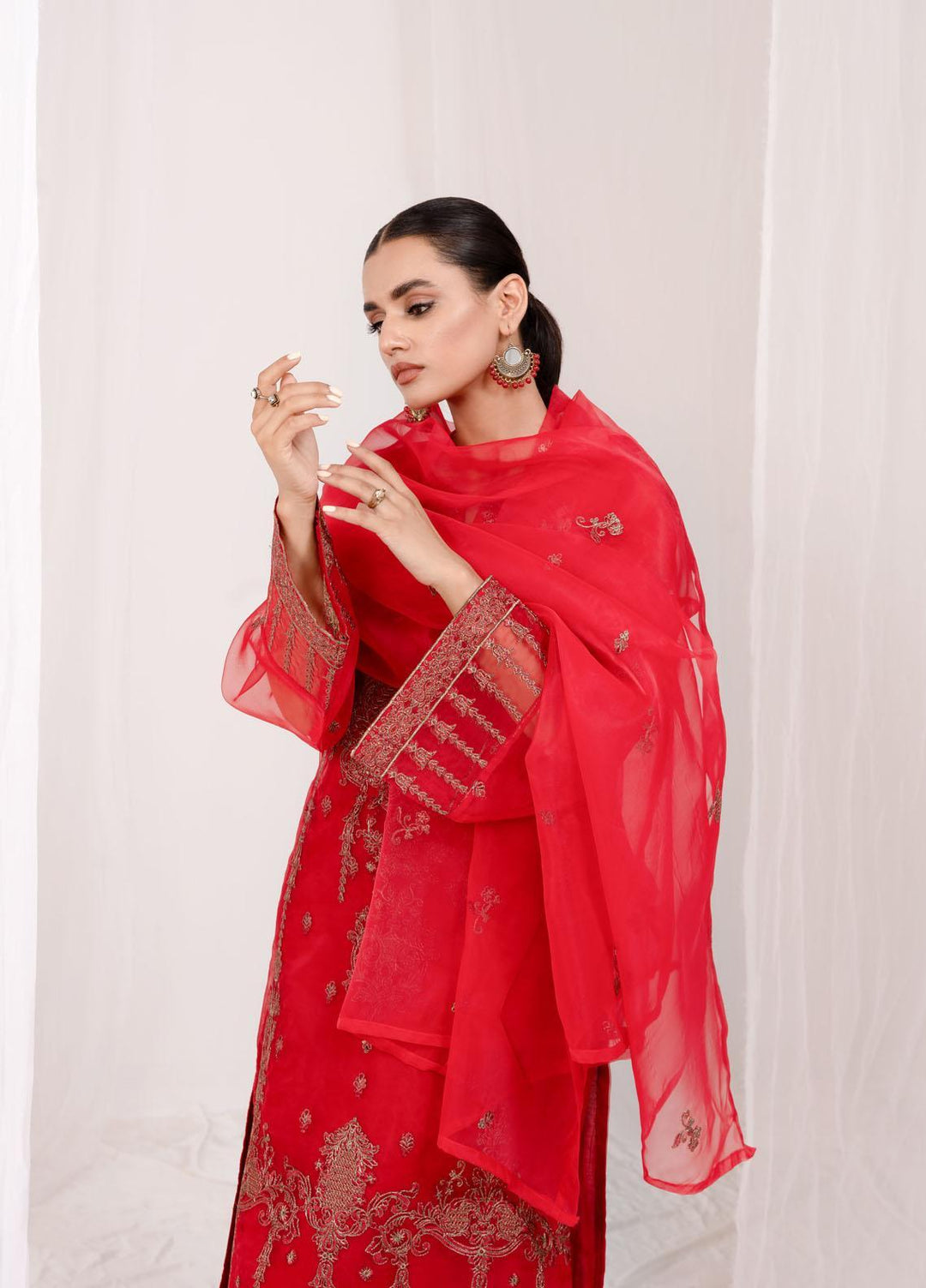 Esra Fashion Festive Pret  Organza 2 Piece Suit ETO-02