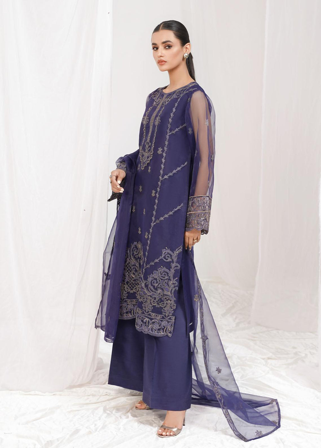 Esra Fashion Festive Pret  Organza 2 Piece Suit ETO-03