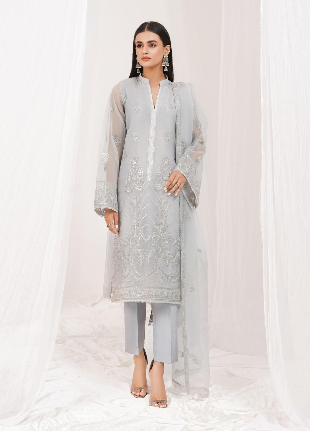 Esra Fashion Festive Pret  Organza 2 Piece Suit ETO-04