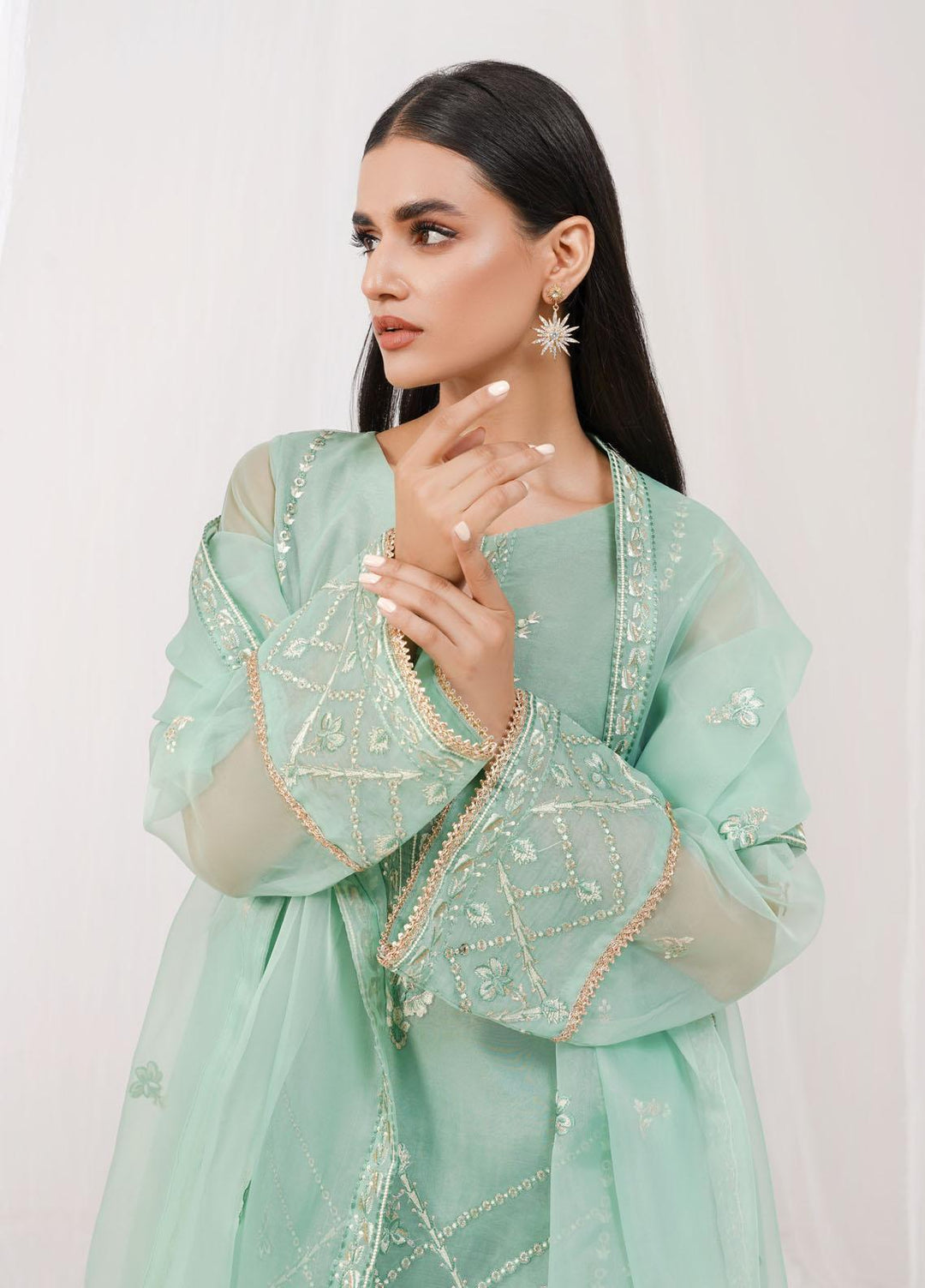 Esra Fashion Festive Pret  Organza 2 Piece Suit ETO-05