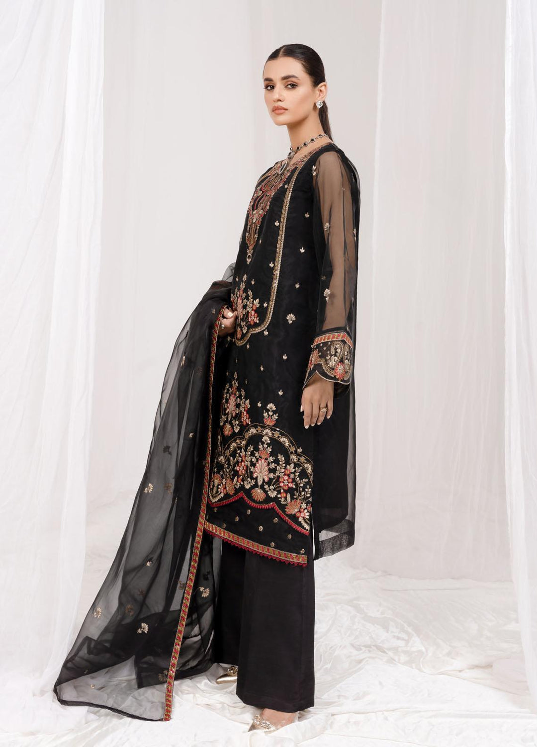 Esra Fashion Festive Pret  Organza 2 Piece Suit ETO-06