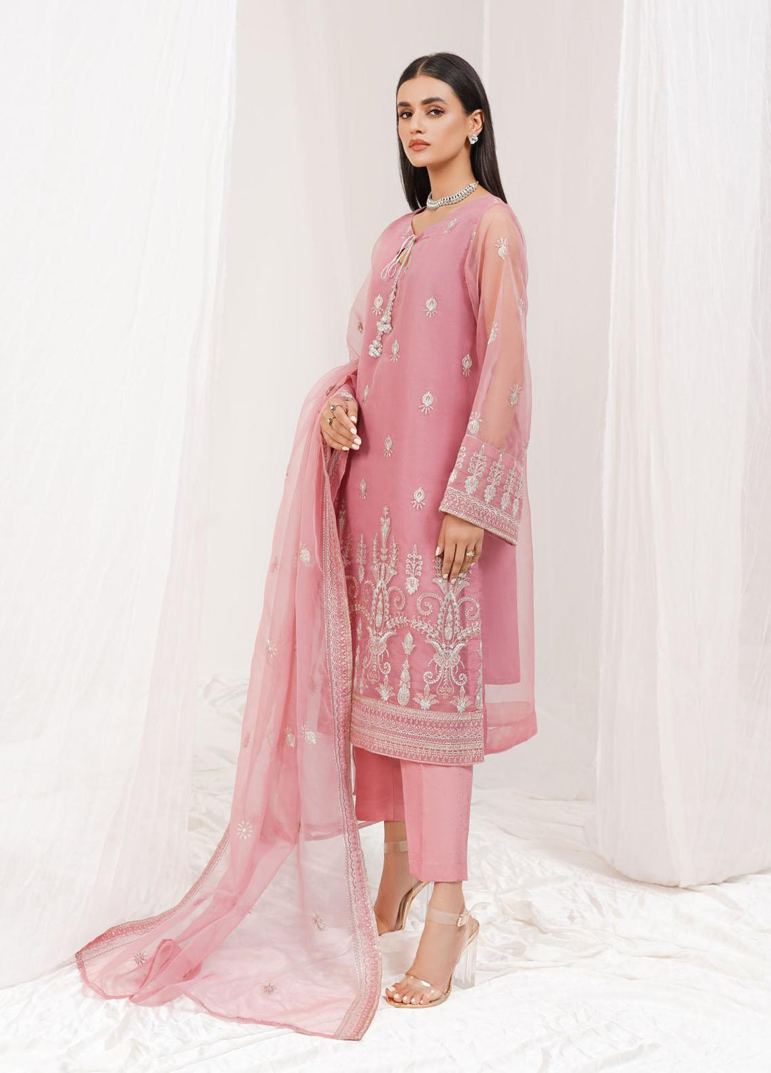 Esra Fashion Festive Pret  Organza 2 Piece Suit ETO-07