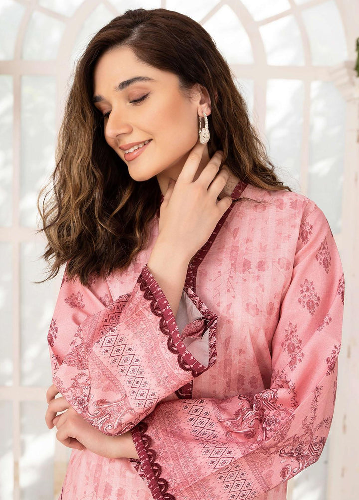 Esra Fashion Casual Pret  Lawn Shirt D-06 Pink