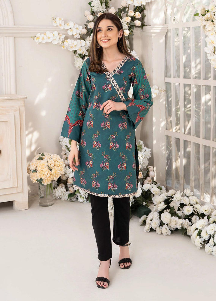 Esra Fashion Casual Pret  Lawn Shirt D-09 Green