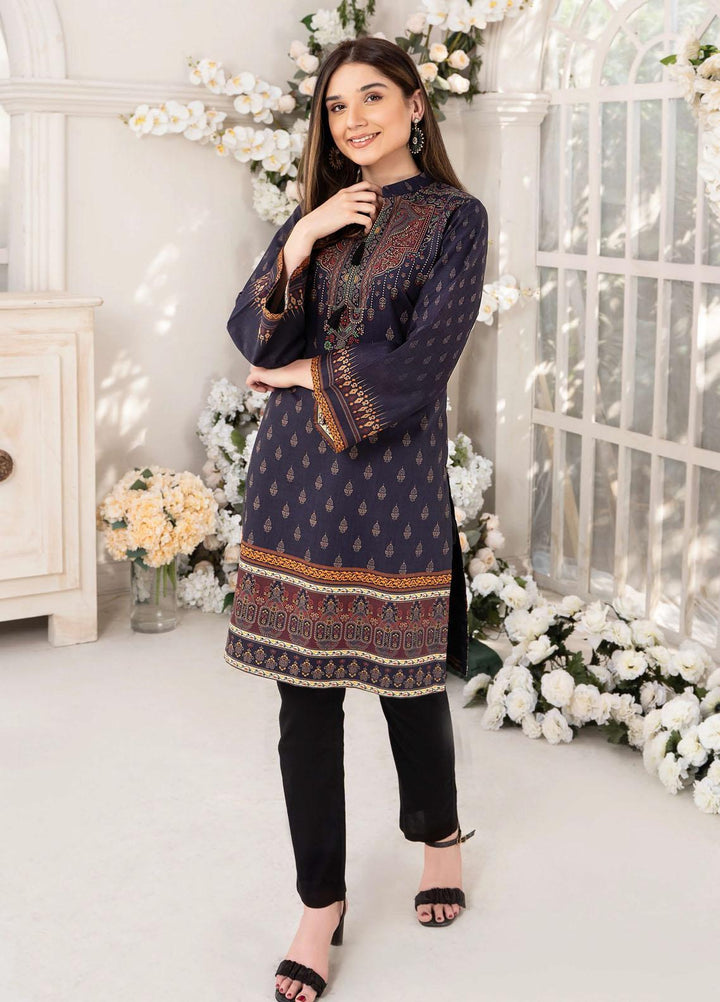 Esra Fashion Casual Pret  Lawn Shirt D-10 Dark Purple