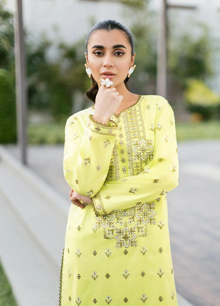 Essential By Asim Jofa Embroidered Cambric Kurti Unstitched AJ23EE AJPE-20 - Eid Collection